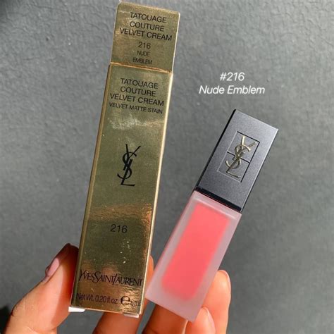 ysl lip stain nude emblem